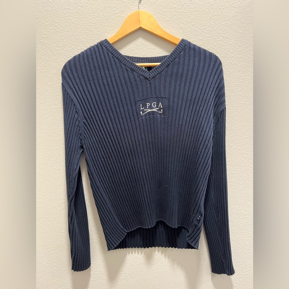 LPGA BLUE KNIT SWEATER
